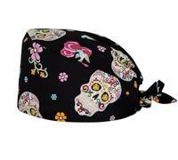 Sorpresa Dental Gorro Quirúrgico Día de Muertos. Gorro de enfermería. Gorros dentales de Halloween. Gorros de quirófano para Halloween