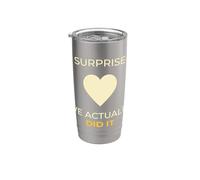 Sorpresa que realmente lo hicimos Anuncio de embarazo Vaso térmico de acero inoxidable de doble pared