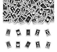 Sorpresa Tarot decoraciones de fiesta, 200pcs tarot tarjetas confeti mesa dispersión decoración, gótico Halloween Witchy Mystic Occult Astrology Celestial Ouijia Board Party Supplies