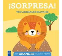 ¡Sorpresa! Veo animales salvajes: Con grandes solapas de fieltro