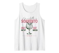 Sorrento La vida es mejor en la costa de Amalfi Bahía de Nápoles Italia Camiseta sin Mangas