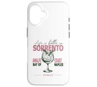 Sorrento La vida es mejor en la costa de Amalfi Bahía de Nápoles Italia Carcasa para iPhone 16
