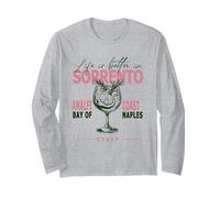 Sorrento La vida es mejor en la costa de Amalfi Bahía de Nápoles Italia Manga Larga