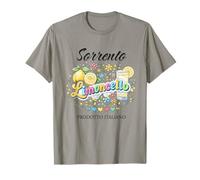 Sorrento Limoncello Italiano Verano Vacaciones Limón Gráfico Camiseta