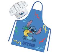 Sorrisini Delantal de Cocinero para Niños Lilo, Conjunto de Chef Niño y Sombrero, Vestido Cocinero Niño, Delantal y Sombrero Ajustable para Pintar, Stitch-Fantasy