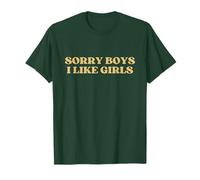 Sorry Boys I Like Girls Y2k Aesthetic Trendy LGBTQ Lesbian Camiseta