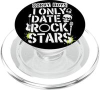 Sorry Boys I Only Date Rock Stars Band Groupie Rock Music PopSockets PopGrip para MagSafe