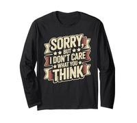 Sorry, But I Don't Care What You Think Sassy Mood Manga Larga
