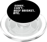 Sorry Can't Beef Brisket Bye - BBQ Barbacoa Cocinero Chef PopSockets PopGrip para MagSafe