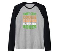 Sorry Can't Cookie Season How Many Boxes Camiseta Manga Raglan