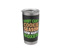 Sorry Can't Cookie Season How Many Boxes Vaso térmico de acero inoxidable de doble pared