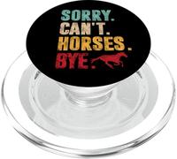 Sorry Can't Horses Bye Vintage Horse Riding Mujeres Chicas PopSockets PopGrip para MagSafe