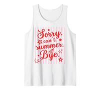 Sorry Can't Summer Bye Funny Last Day of School Teacher tee Camiseta sin Mangas