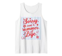 Sorry Can't Summer Bye Funny Last Day of School Teacher tee Camiseta sin Mangas