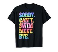 Sorry Can't Swim Meets Bye, divertido entrenador de natación retro Camiseta