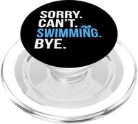 Sorry Can't Swimming Swim Swimmer Coach Hombres Mujeres Gráfico PopSockets PopGrip para MagSafe