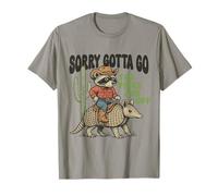 Sorry, Gotta Go The Vibes Are Off Funny Raccoon Camiseta