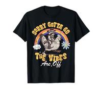 Sorry Gotta Go The Vibes Are Off Meme Quote Funny Raccoon Camiseta