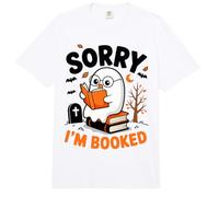 Sorry I Am Booked Reading Nerd for Bookworms Regalo Hombres Mujeres Comfort Colors Adult Heavyweight T-Shirt