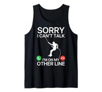 Sorry I Can’t Talk, I’m On My Other Line Rock Climbing Gym Camiseta sin Mangas
