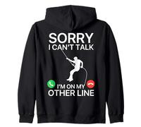 Sorry I Can’t Talk, I’m On My Other Line Rock Climbing Gym Sudadera con Capucha