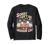Sorry I Cant Go Im An Indoor Cat Cat Owners Introverts Manga Larga