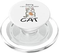 Sorry I Can't Go I'm an Indoor Cat Funny Cats Lovers PopSockets PopGrip para MagSafe