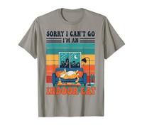 Sorry I Can't go I'm An Indoor Cat Funny Gaming Humor Camiseta