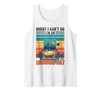 Sorry I Can't go I'm An Indoor Cat Funny Gaming Humor Camiseta sin Mangas