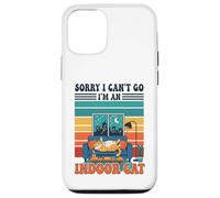 Sorry I Can't go I'm An Indoor Cat Funny Gaming Humor Carcasa para iPhone 12/12 Pro