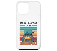 Sorry I Can't go I'm An Indoor Cat Funny Gaming Humor Carcasa para iPhone 12 Pro MAX
