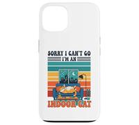 Sorry I Can't go I'm An Indoor Cat Funny Gaming Humor Carcasa para iPhone 13