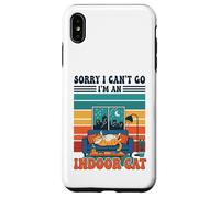 Sorry I Can't go I'm An Indoor Cat Funny Gaming Humor Carcasa para iPhone XS MAX
