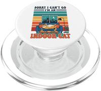 Sorry I Can't go I'm An Indoor Cat Funny Gaming Humor PopSockets PopGrip para MagSafe