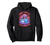 Sorry I Cant Go Im An Indoor Cat Homebodies Playful Humor Sudadera con Capucha