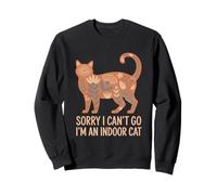 Sorry I Cant Go Im An Indoor Cat Introverts Homebodies Sudadera