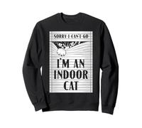 Sorry I Can't Go I'm An Indoor Cat Lover Introvertido Cita Sudadera