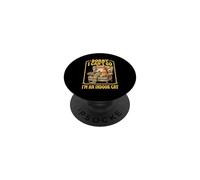 Sorry I Can't Go Indoor Cat Tejer Amante PopSockets PopGrip Adhesivo