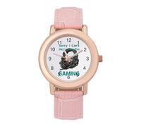 Sorry I Can't Hear You I Am Gaming - Reloj personalizado para mujer, correa suave, regalos para cumpleaños, día de San Valentín