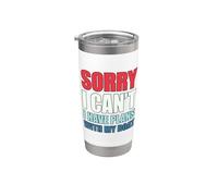 Sorry I Can't I Have Plans With My Boat Vaso térmico de acero inoxidable de doble pared