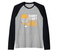 Sorry I Can't I'm In The Penalty Box Hockey Player - Camiseta Manga Raglan