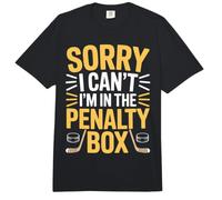 Sorry I Can't I'm In The Penalty Box Jugador de Hockey |- Comfort Colors Adult Heavyweight T-Shirt