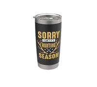 Sorry I Can't It's Hunting Season Hunter Life Adventure Vaso térmico de acero inoxidable de doble pared
