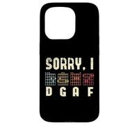 Sorry I DGAF Guitar Players Guitar Lover Bass Player Chords Carcasa para iPhone 15 Pro