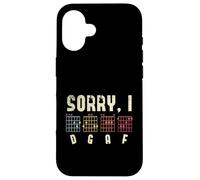 Sorry I DGAF Guitar Players Guitar Lover Bass Player Chords Carcasa para iPhone 16