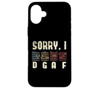 Sorry I DGAF Guitar Players Guitar Lover Bass Player Chords Carcasa para iPhone 16 Plus