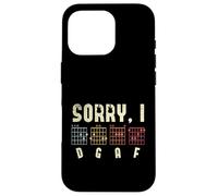 Sorry I DGAF Guitar Players Guitar Lover Bass Player Chords Carcasa para iPhone 16 Pro