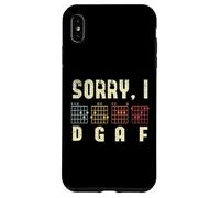 Sorry I DGAF Guitar Players Guitar Lover Bass Player Chords Carcasa para iPhone XS MAX