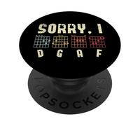 Sorry I DGAF Guitar Players Guitar Lover Bass Player Chords PopSockets PopGrip Adhesivo