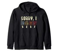 Sorry I DGAF Guitar Players Guitar Lover Bass Player Chords Sudadera con Capucha
